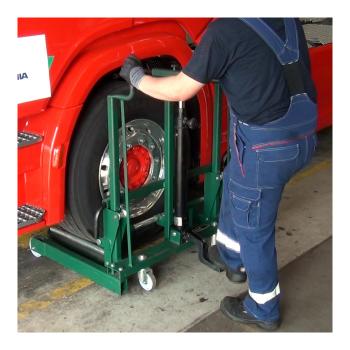 Hydraulický transportní zvedák pro kola Compac WD 500 (4)