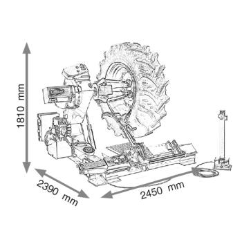 Stroj pro montáž a demontáž pneumatik CORMACH FT 560SN (2)