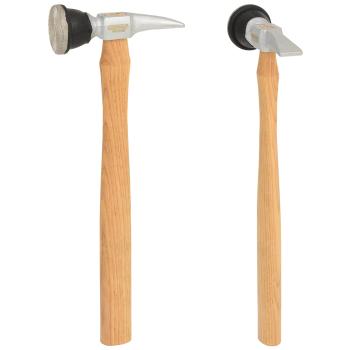 Karosářské kladivo s plochou zahnutou špičkou / kulaté KSTOOLS 140.2109 (1)