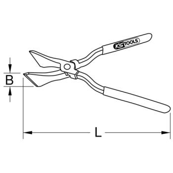Falcovací kleště přímé KSTOOLS 222.1601 (3)
