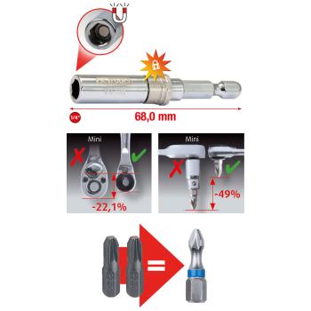 Sada bitů s ráčnou KSTOOLS TORSIONpower 918.3010 (4)