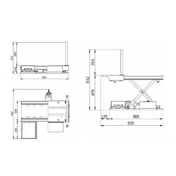 Zvedák k vyvažovačkám kol NORTEC PRO PFL-65 (3)