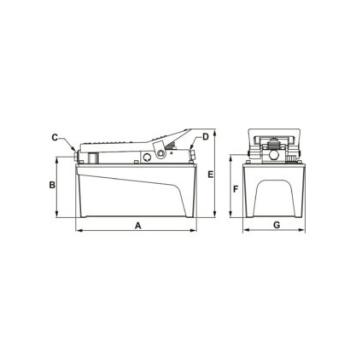 Pneumaticko-hydraulický multiplikátor OMEGALIFT 22903 (2)