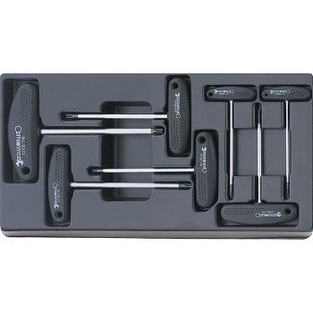 Sada šroubováků TORX TAMPER RESISTANT s T-rukojetí STAHLWILLE 10769B/7 (1)