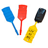 Plastové visačky na kľúče so štítkom a pútkom SR EXTRA
