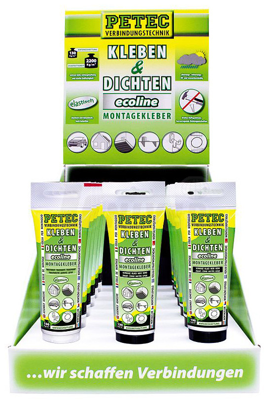 Support Adhésif Transparent PETEC 94929 Ecoline - Fixation Murale Invisible