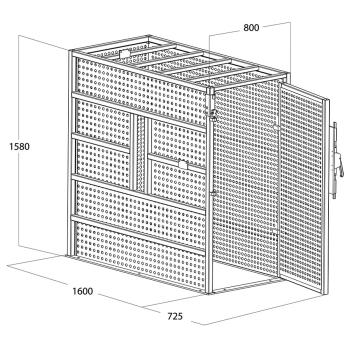 Ochranná klec pro huštění pneumatik Beissbarth (1)