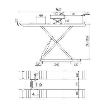 Nůžkový plošinový zvedák UNIVER NPZ 5.0 NP (3)