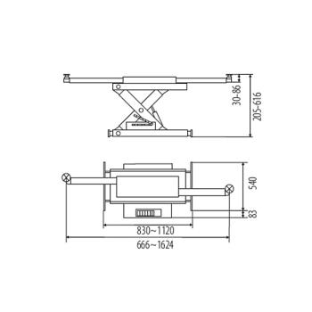 Nůžkový plošinový zvedák UNIVER NPZ 5.0 NP (4)