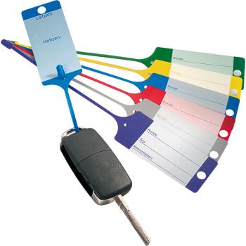 Plastové visačky na klíče se štítkem a poutkem (1)