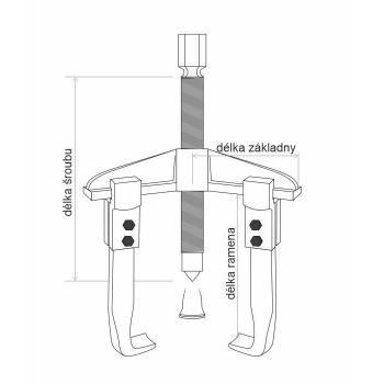 Tříramenné stahováky SN0110 (160/200/250 mm) (2)