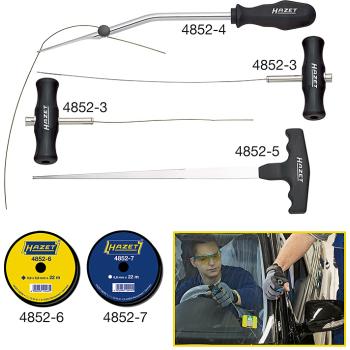 Sada pro vyřezávání autoskel drátem HAZET 4852/6 (1)
