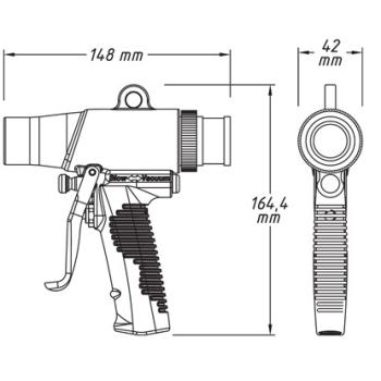 Odsávací a ofukovací pistole HAZET 9043N-10 (2)