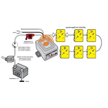 Ultrazvukový odpuzovač kun pro motorová vozidla KEMO M176 (2)