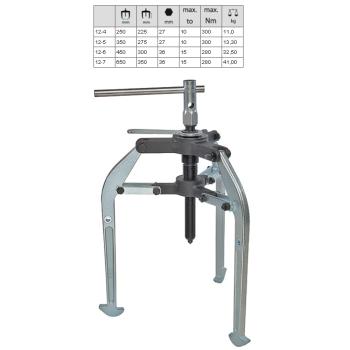 3-ramenné výkyvné stahováky KUKKO 12 Alligator / TIRAX (1)