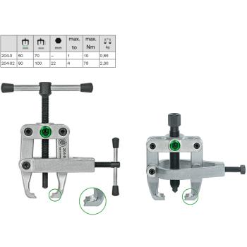 2-ramenné stahováky s boční svěrkou KUKKO 204-0 (1)