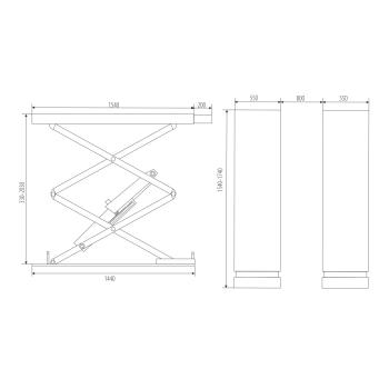Nůžkový zvedák UNIVER NZ 3.0 NP (4)