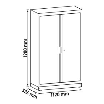 Skříň s dvoukřídlými dveřmi VIGOR V6000-03XL (2)