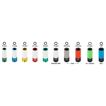 Sada kovaných hlavic na šrouby hliníkových disků VIGOR V6312/12 (2)