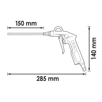 Ofukovací pistole dlouhá VIGOR V7135-150 (2)