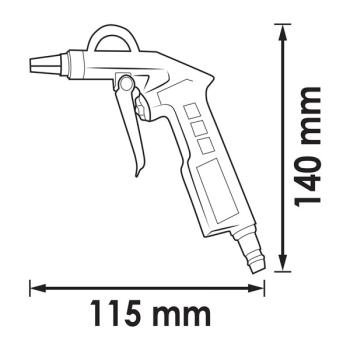 Ofukovací pistole krátká VIGOR V7135 (2)